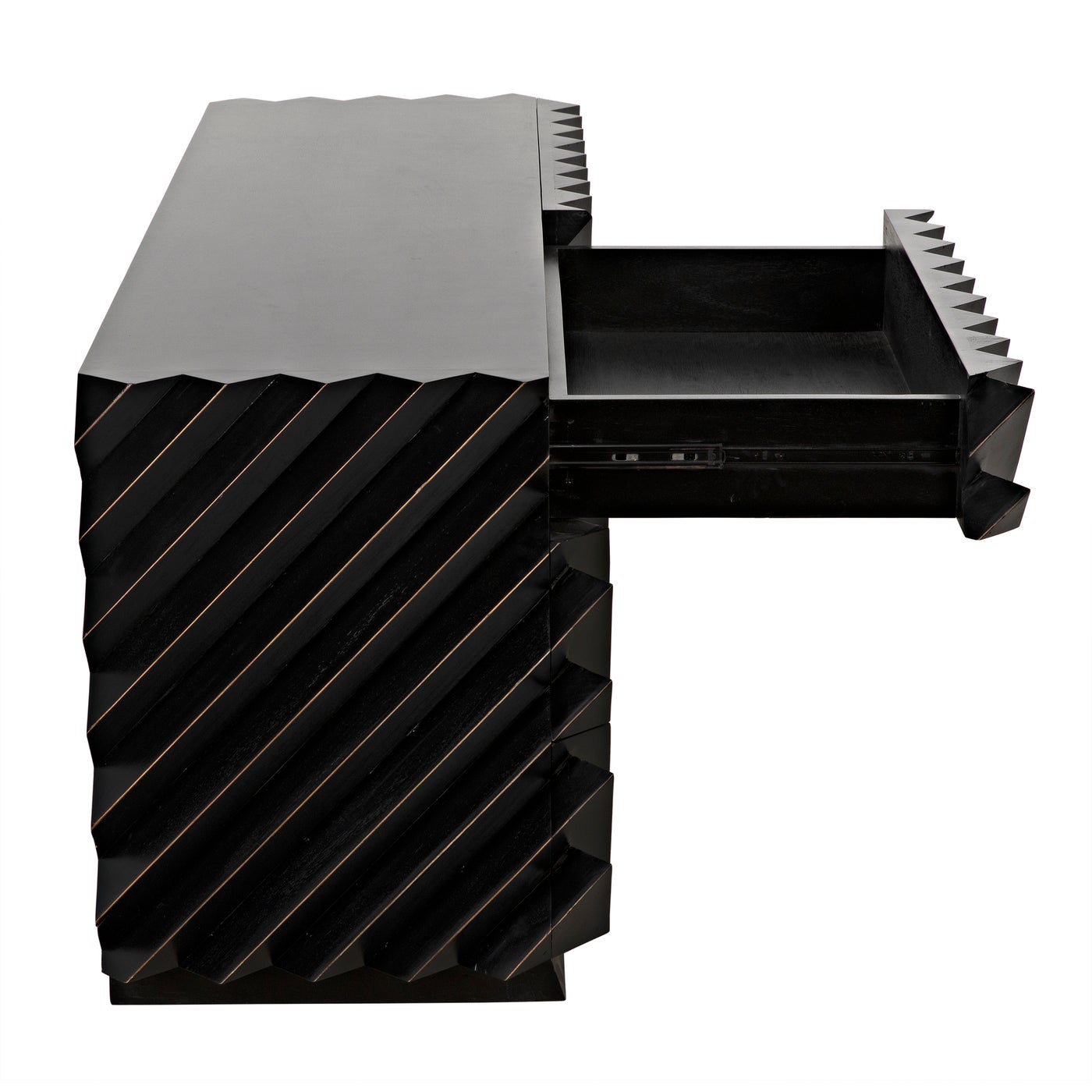 Noir Hikaru Dresser, Hand Rubbed Black