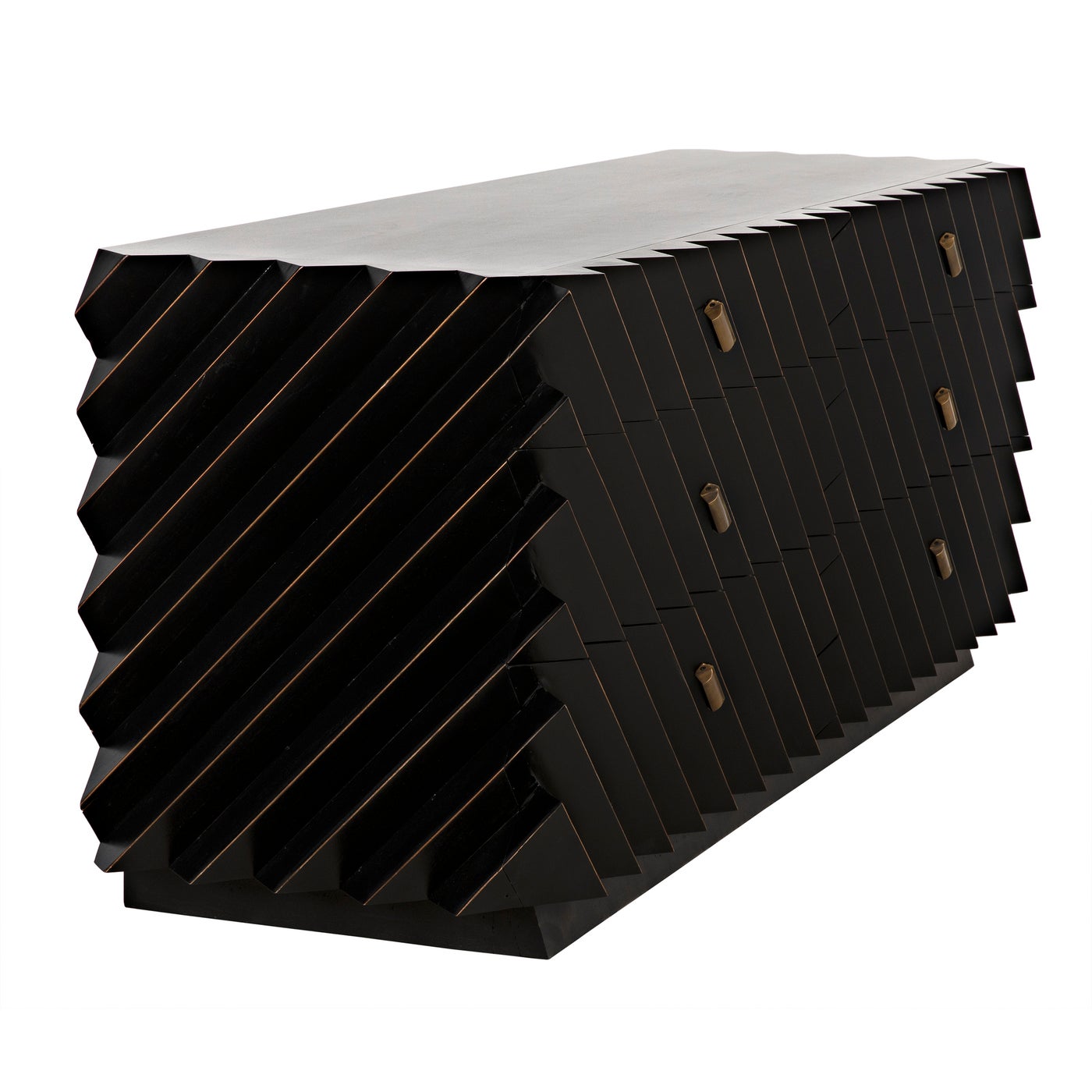 Noir Hikaru Dresser, Hand Rubbed Black