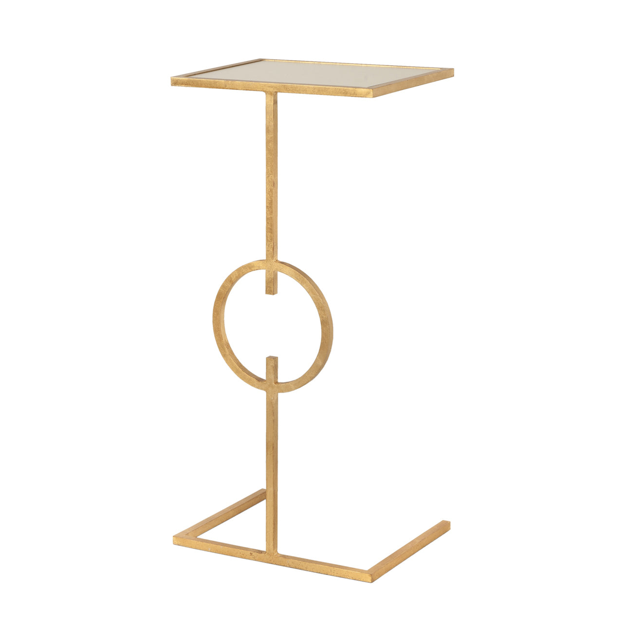 Worlds Away Georgia Cigar Table Gold Leaf