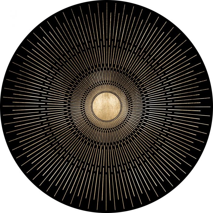 Natural Curiosities Gold Deco Rays Art