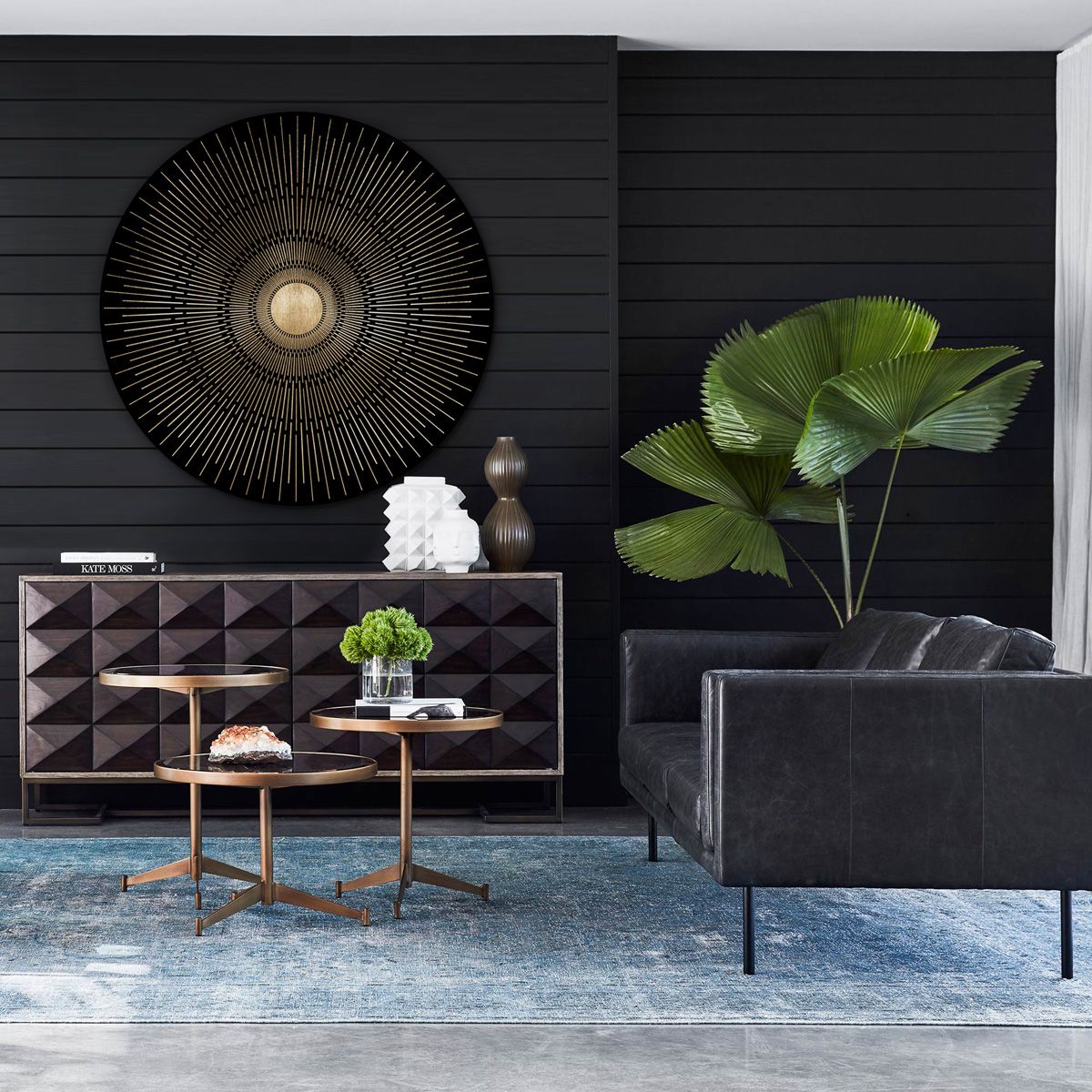 Natural Curiosities Gold Deco Rays Art