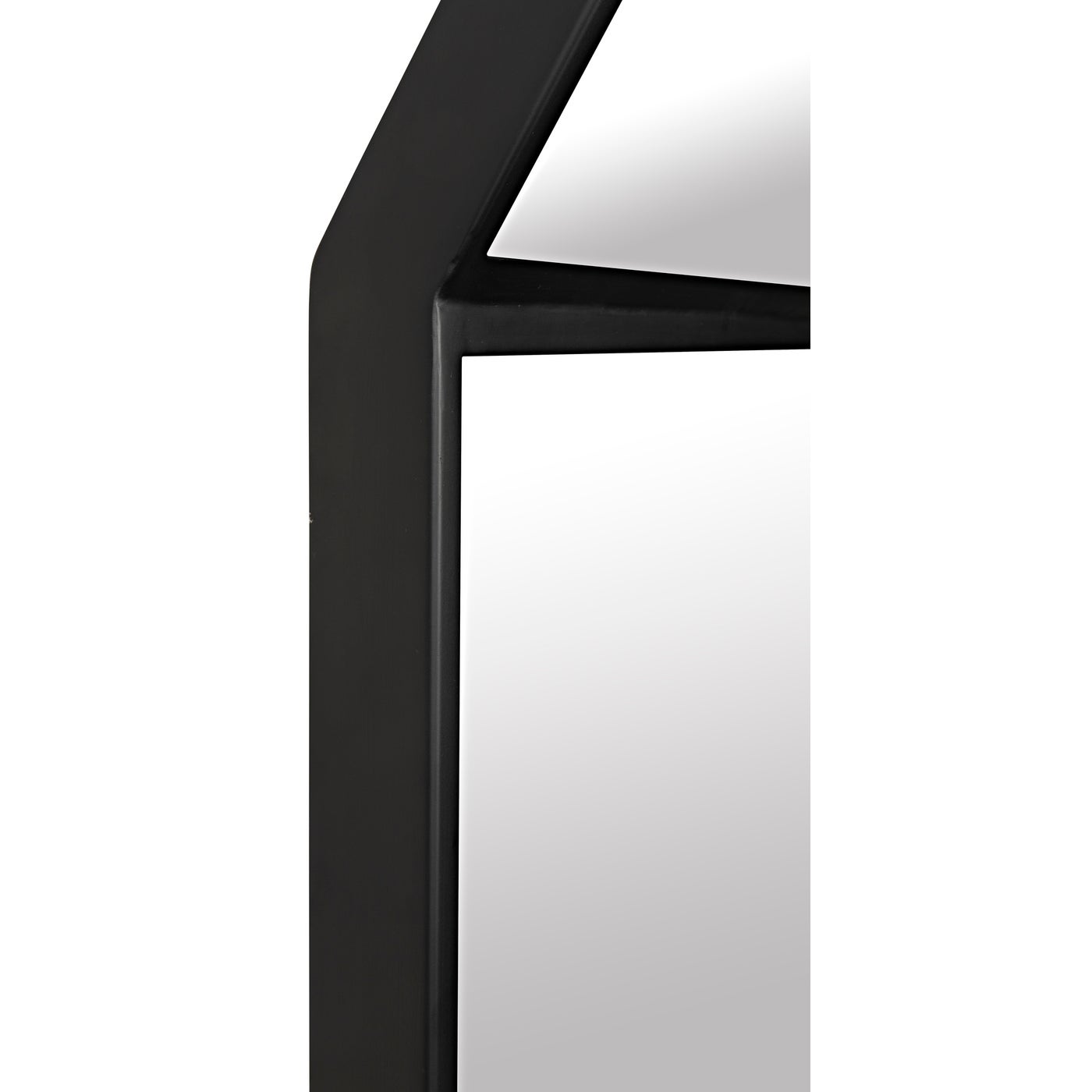 Noir Lazo Mirror, Black Steel