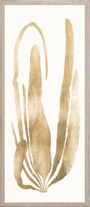 Natural Curiosities Gold Leaf Seaweed Art