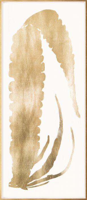 Natural Curiosities Gold Leaf Seaweed Art