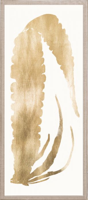Natural Curiosities Gold Seaweed Art