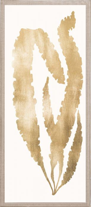 Natural Curiosities Gold Seaweed Art
