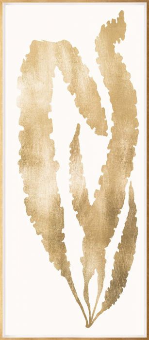 Natural Curiosities Gold Leaf Seaweed Art