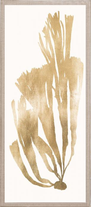 Natural Curiosities Gold Seaweed Art