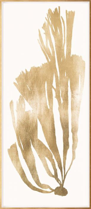 Natural Curiosities Gold Seaweed Art