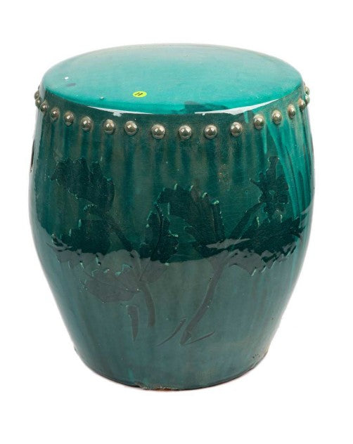 Legends Of Asia Vintage Green Large Stool Drum Nail