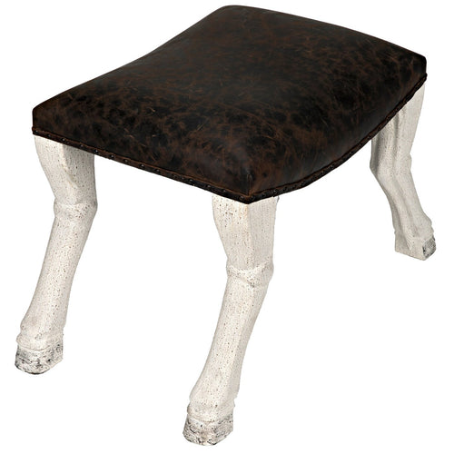 Noir Claw Leg Saddle Stool