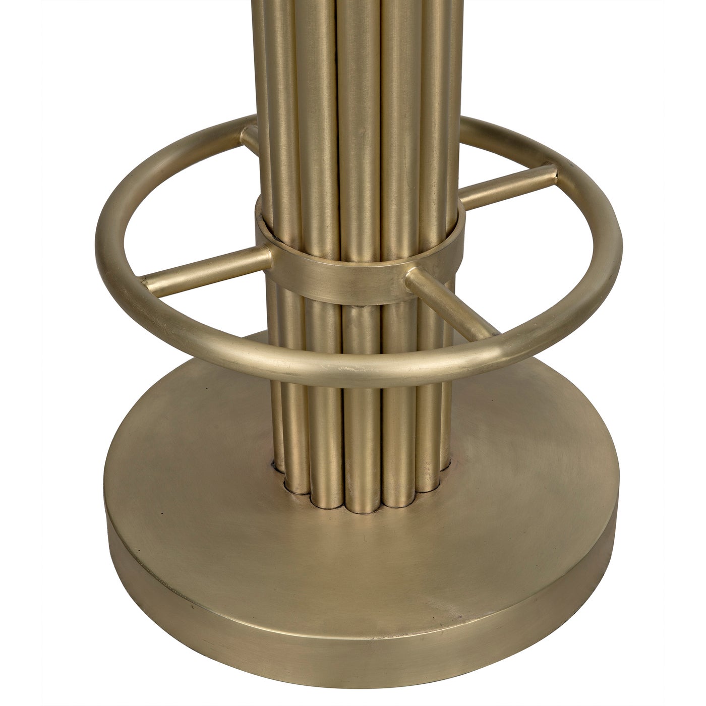 Noir Sedes Bar Stool, Steel With Brass Finish