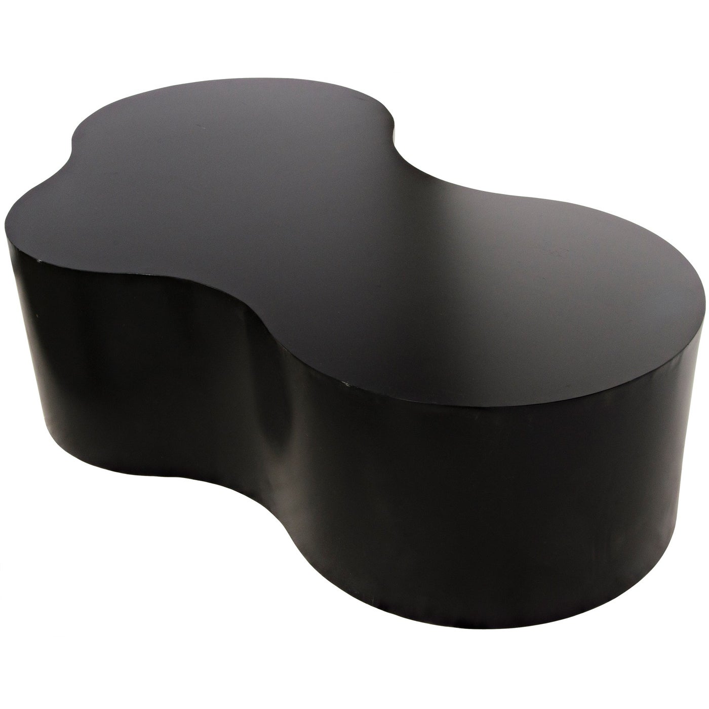 Noir Island Coffee Table, Black Steel