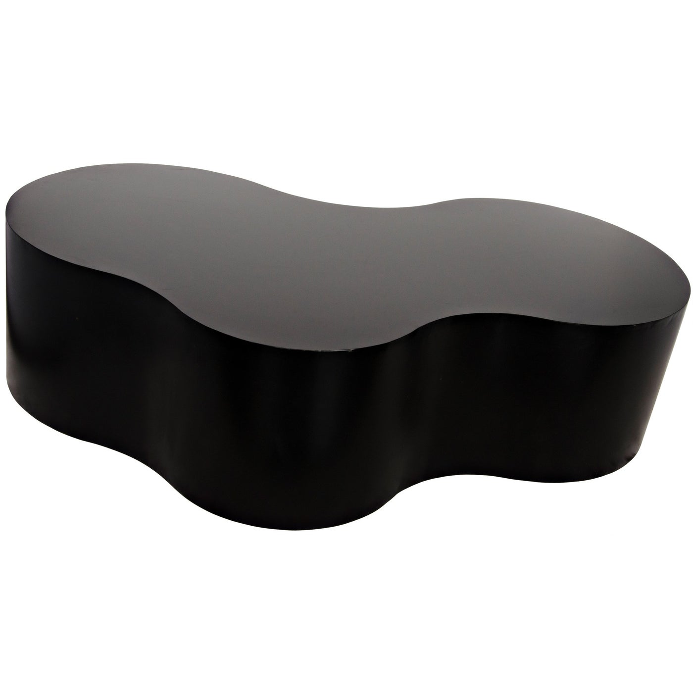 Noir Island Coffee Table, Black Steel