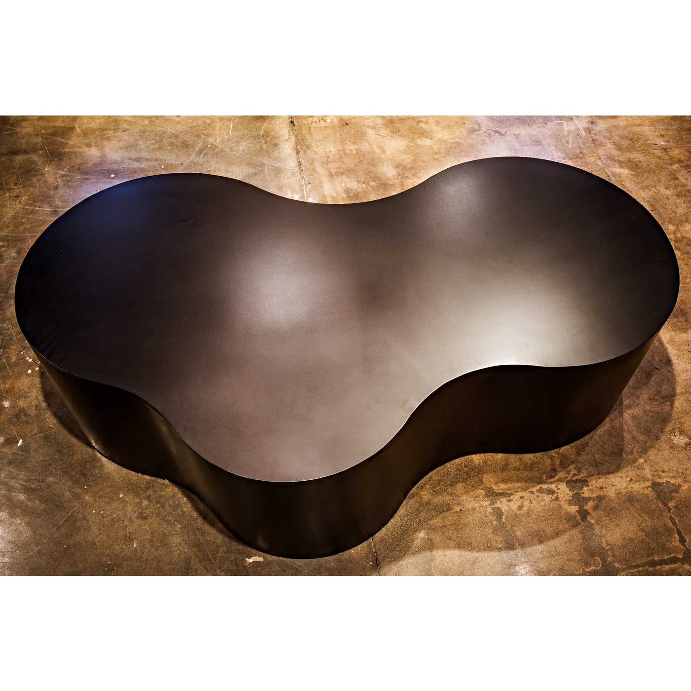 Noir Island Coffee Table, Black Steel