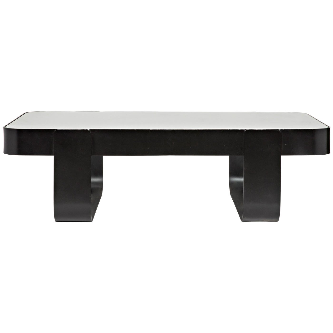 Noir Marshall Coffee Table, Black Steel