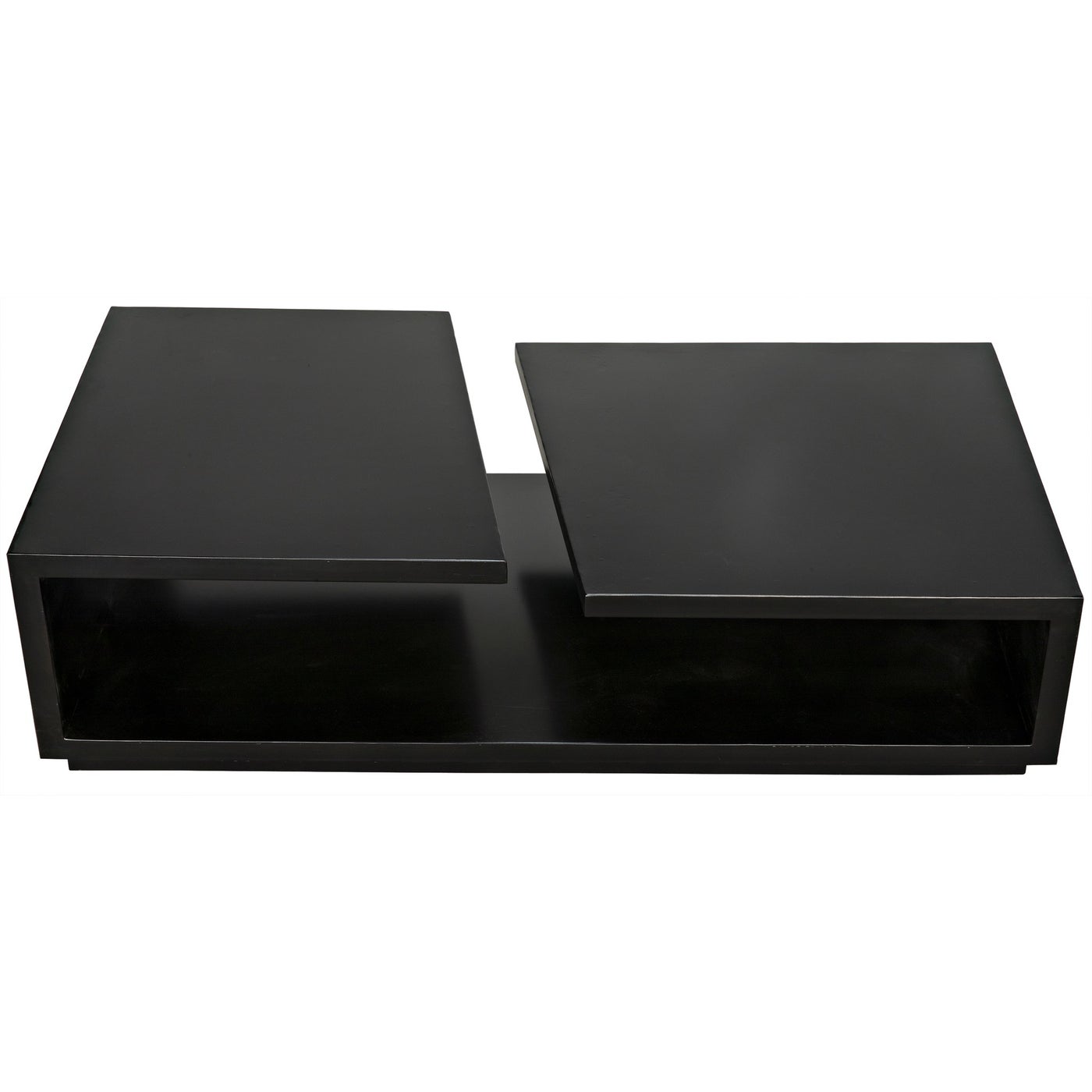 Noir Shift Coffee Table, Black Steel