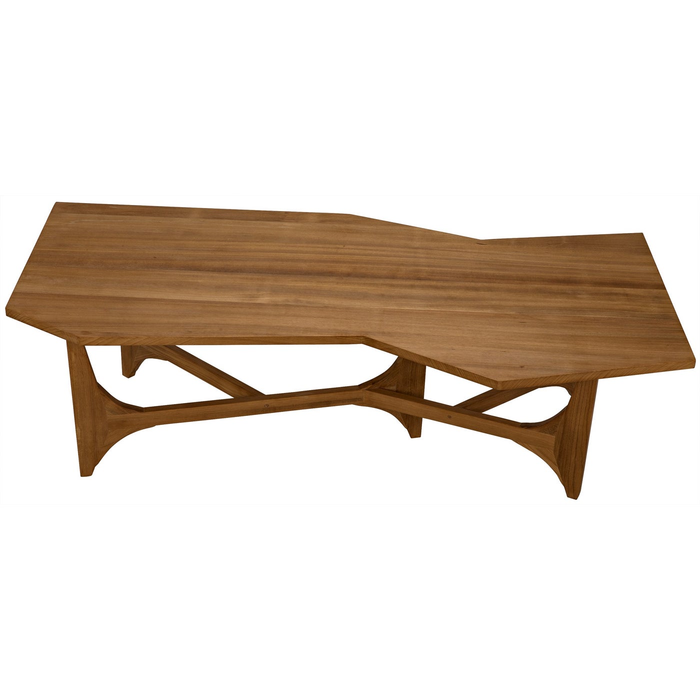 Noir Fenton Coffee Table, Gold Teak