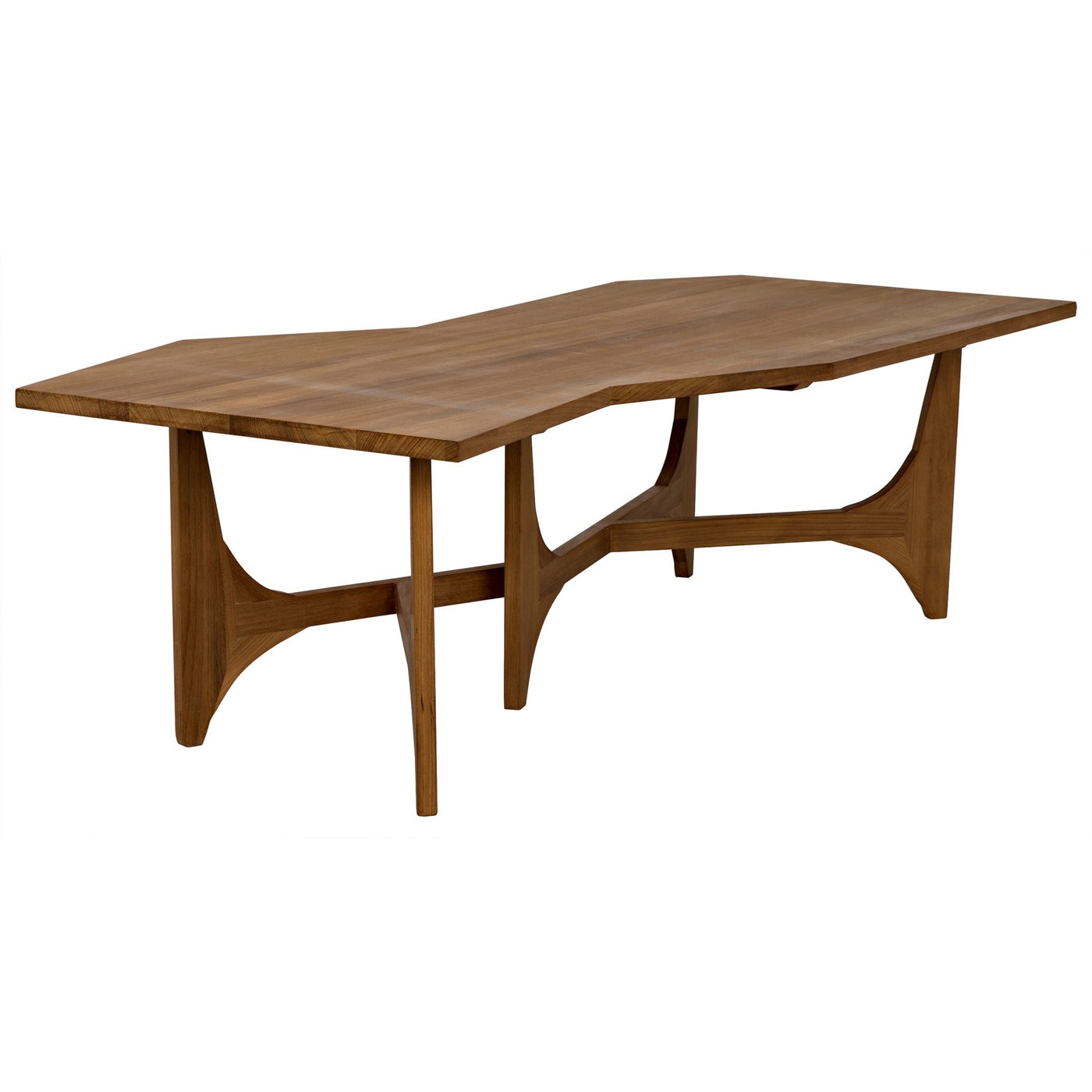 Noir Fenton Coffee Table, Gold Teak