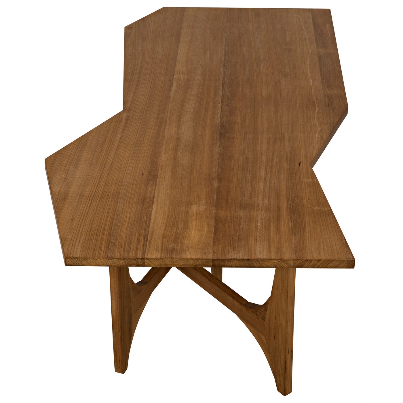 Noir Fenton Coffee Table, Gold Teak