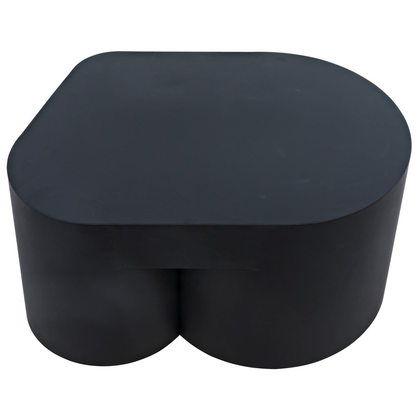 Noir Bain Coffee Table, Black Steel