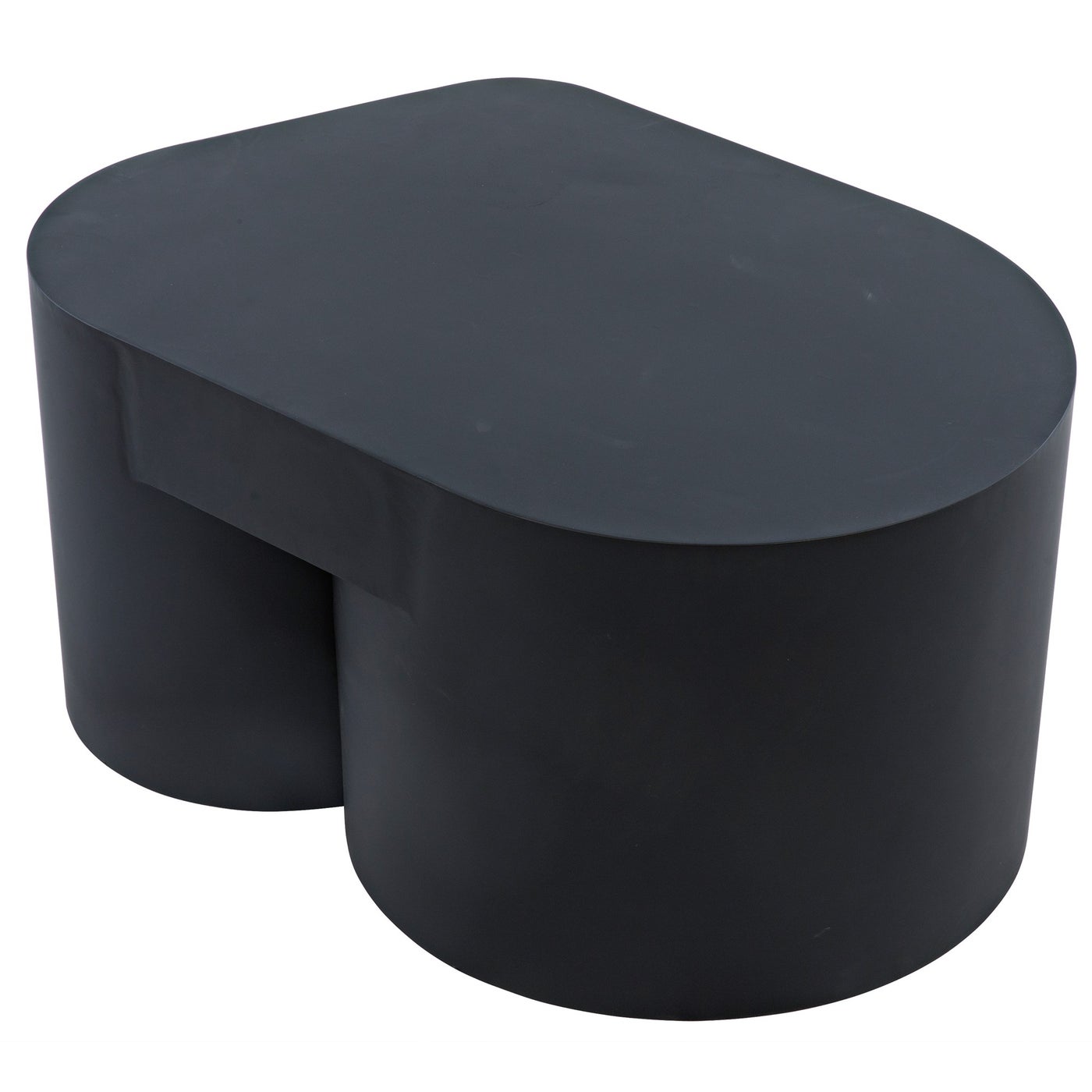 Noir Bain Coffee Table, Black Steel