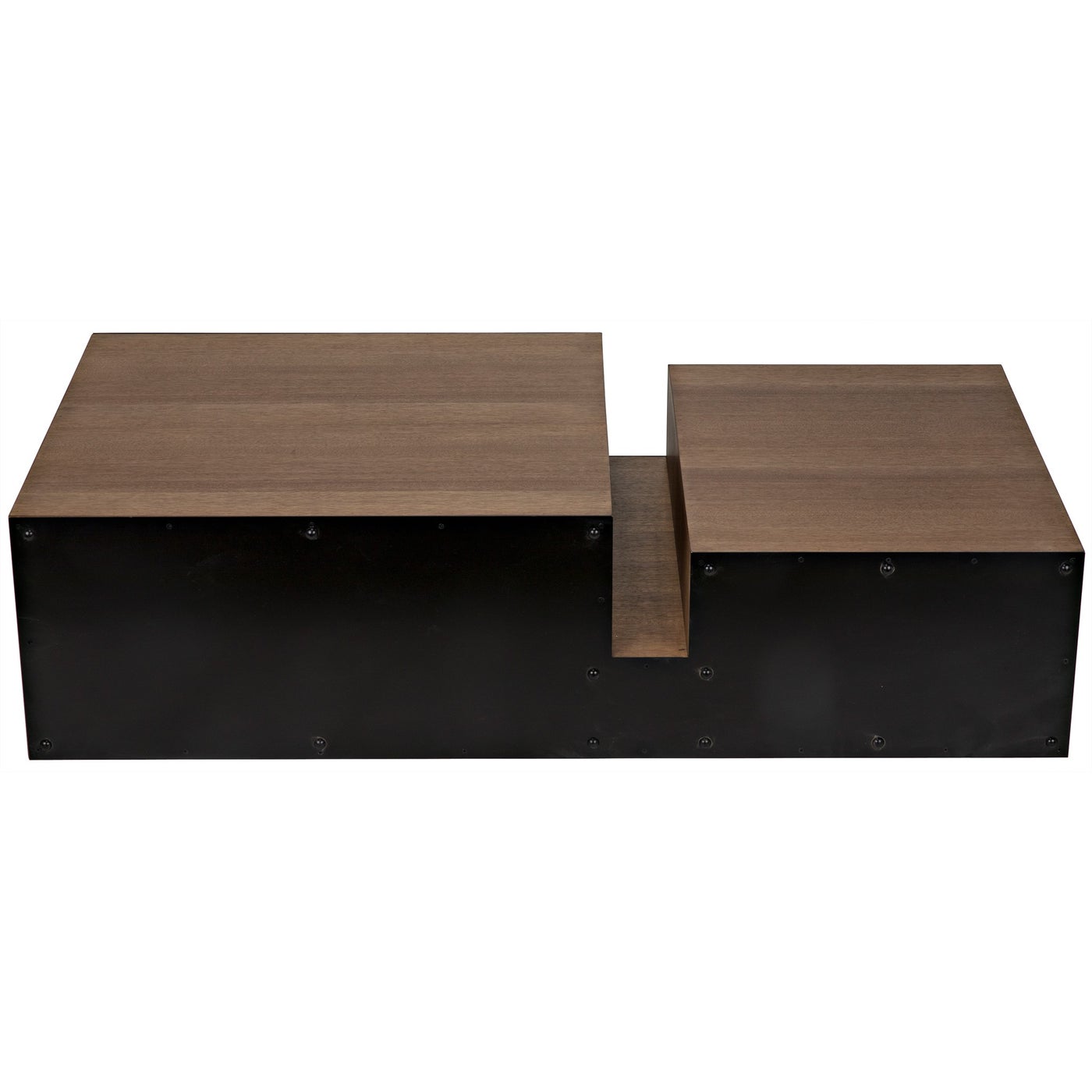 Noir Nido Coffee Table, Black Steel
