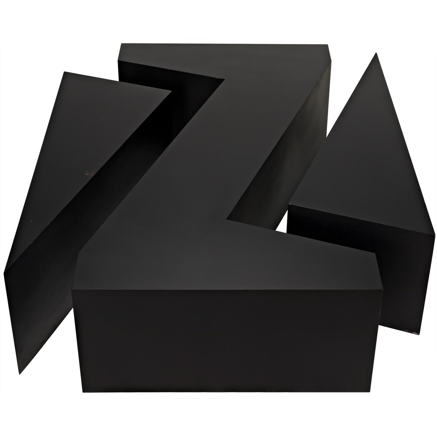 Noir Element Coffee Table, Black Steel