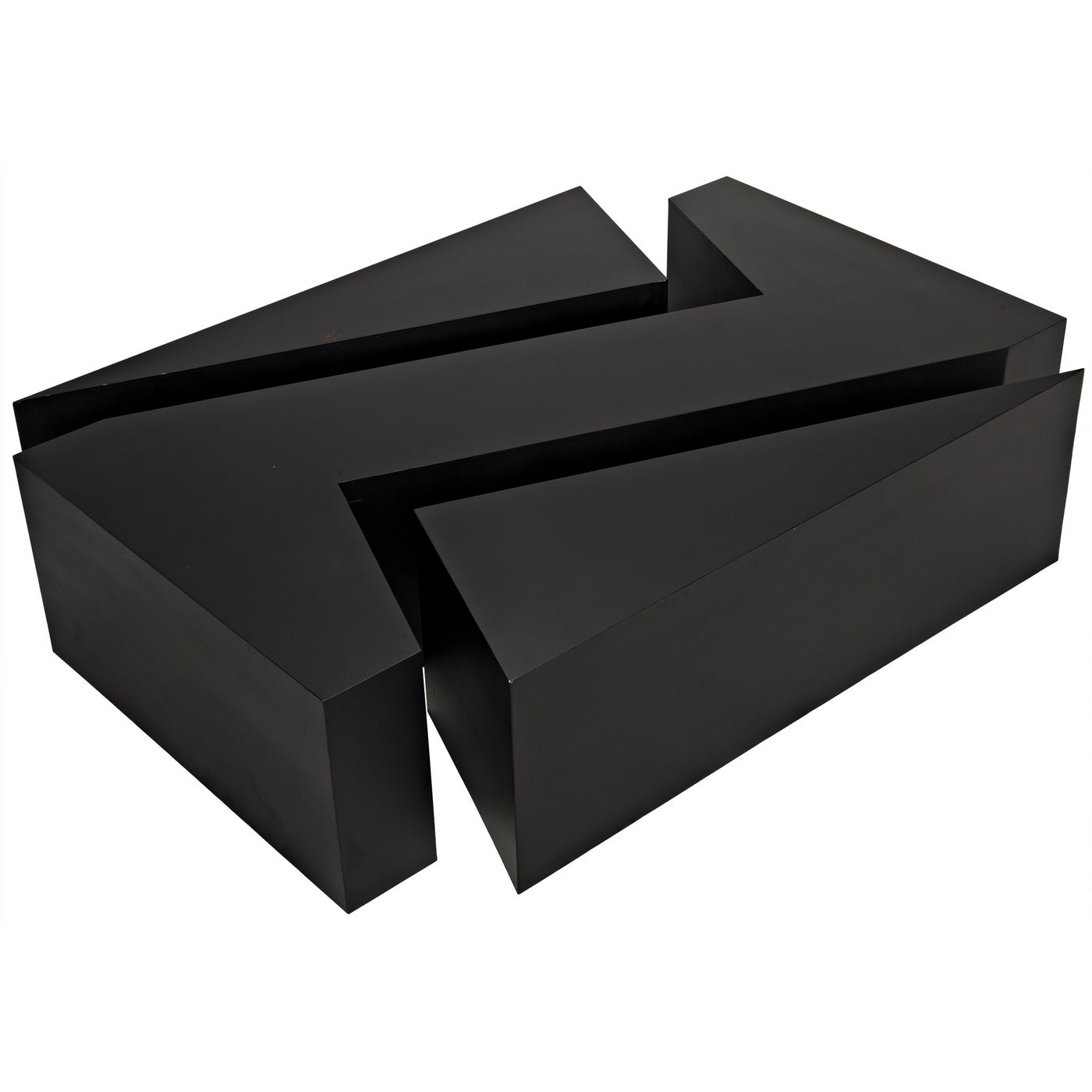 Noir Element Coffee Table, Black Steel
