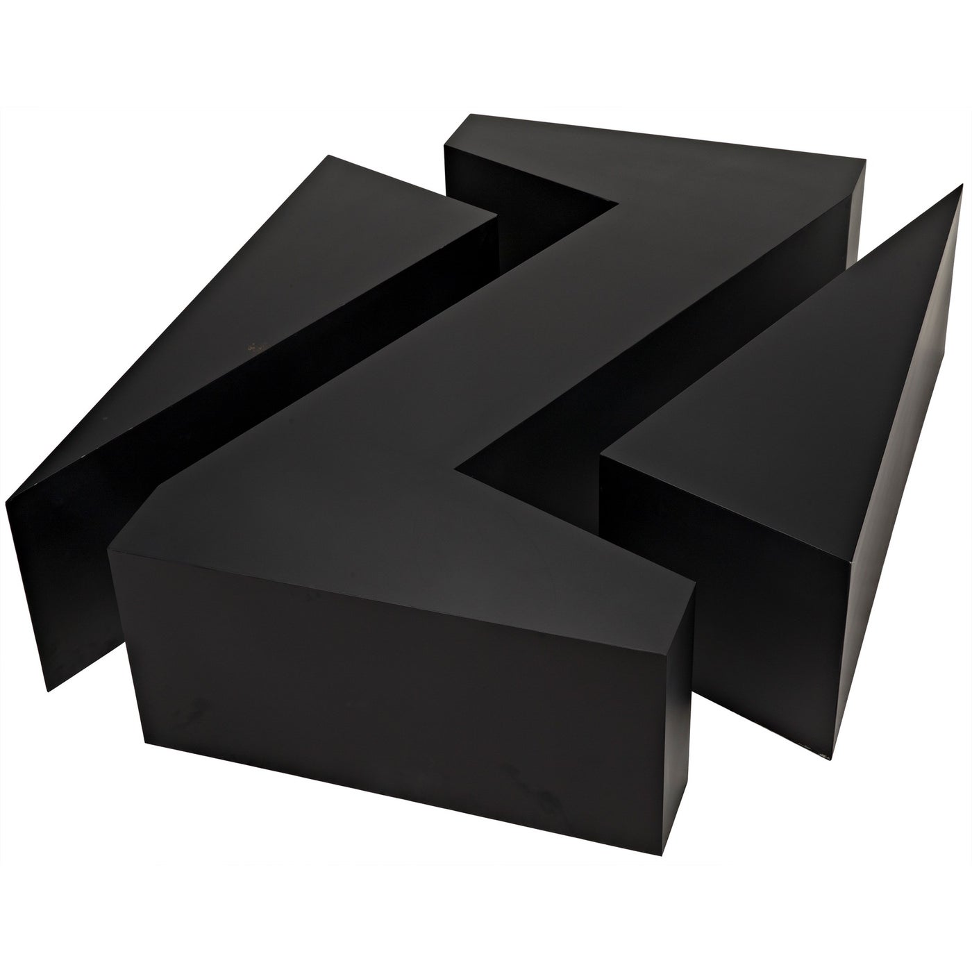 Noir Element Coffee Table, Black Steel