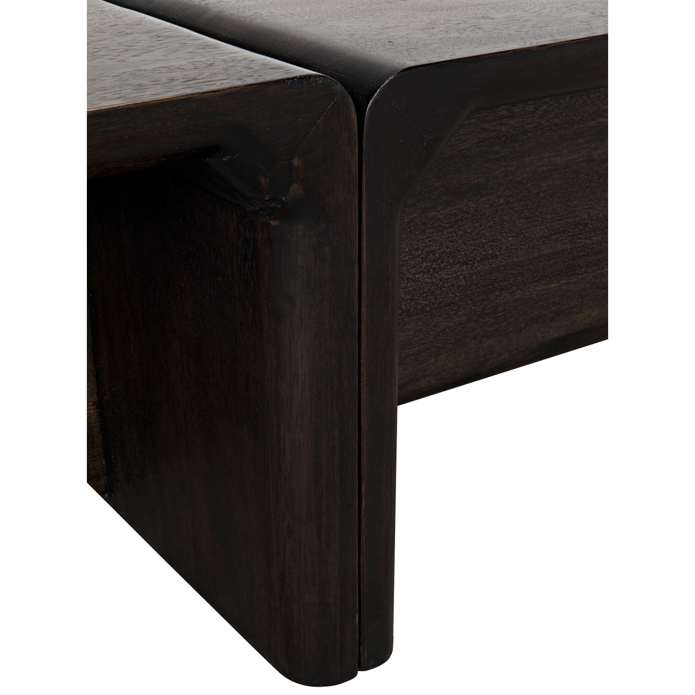 Noir Hagen Coffee Table, Ebony Walnut