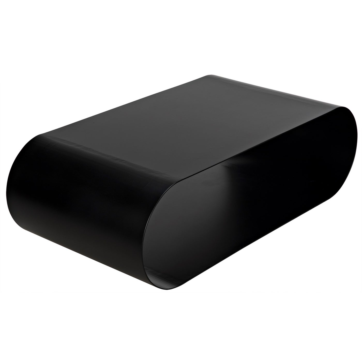 Noir Hera Coffee Table, Black Steel