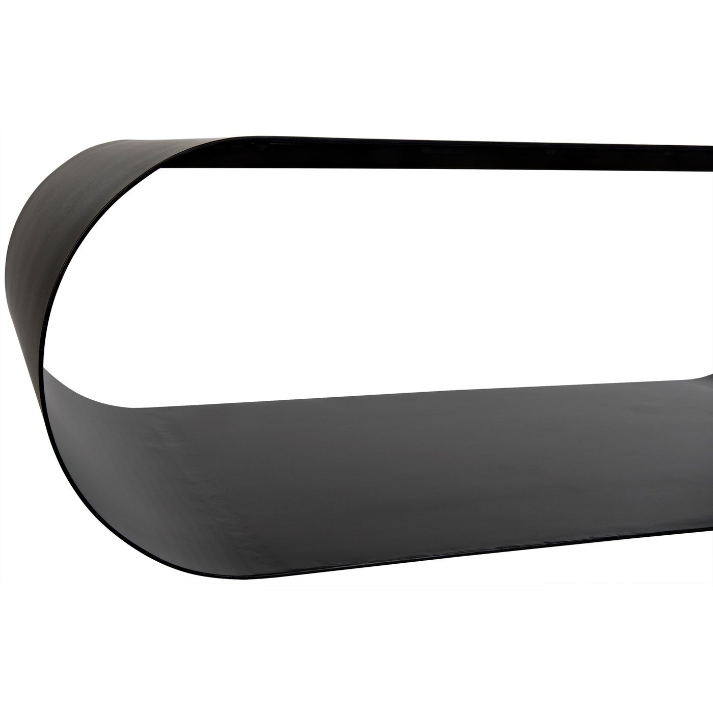 Noir Hera Coffee Table, Black Steel