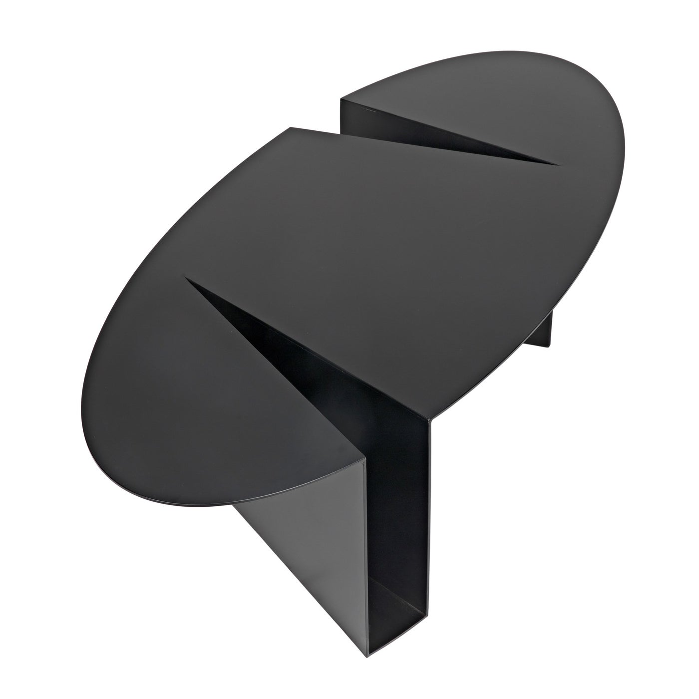 Noir Minerva Coffee Table, Black Steel