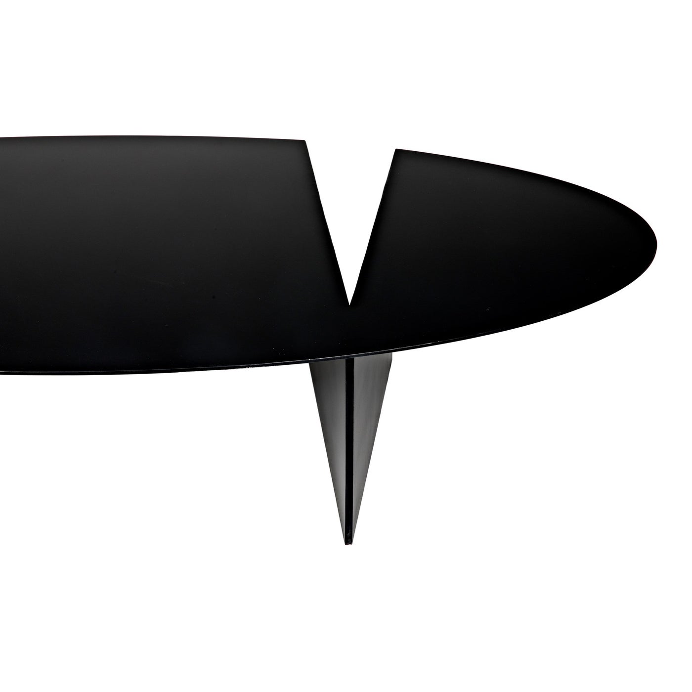 Noir Minerva Coffee Table, Black Steel