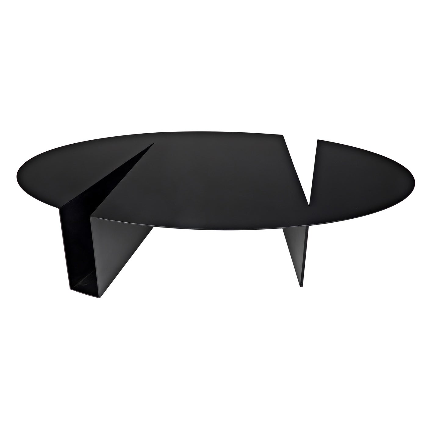 Noir Minerva Coffee Table, Black Steel