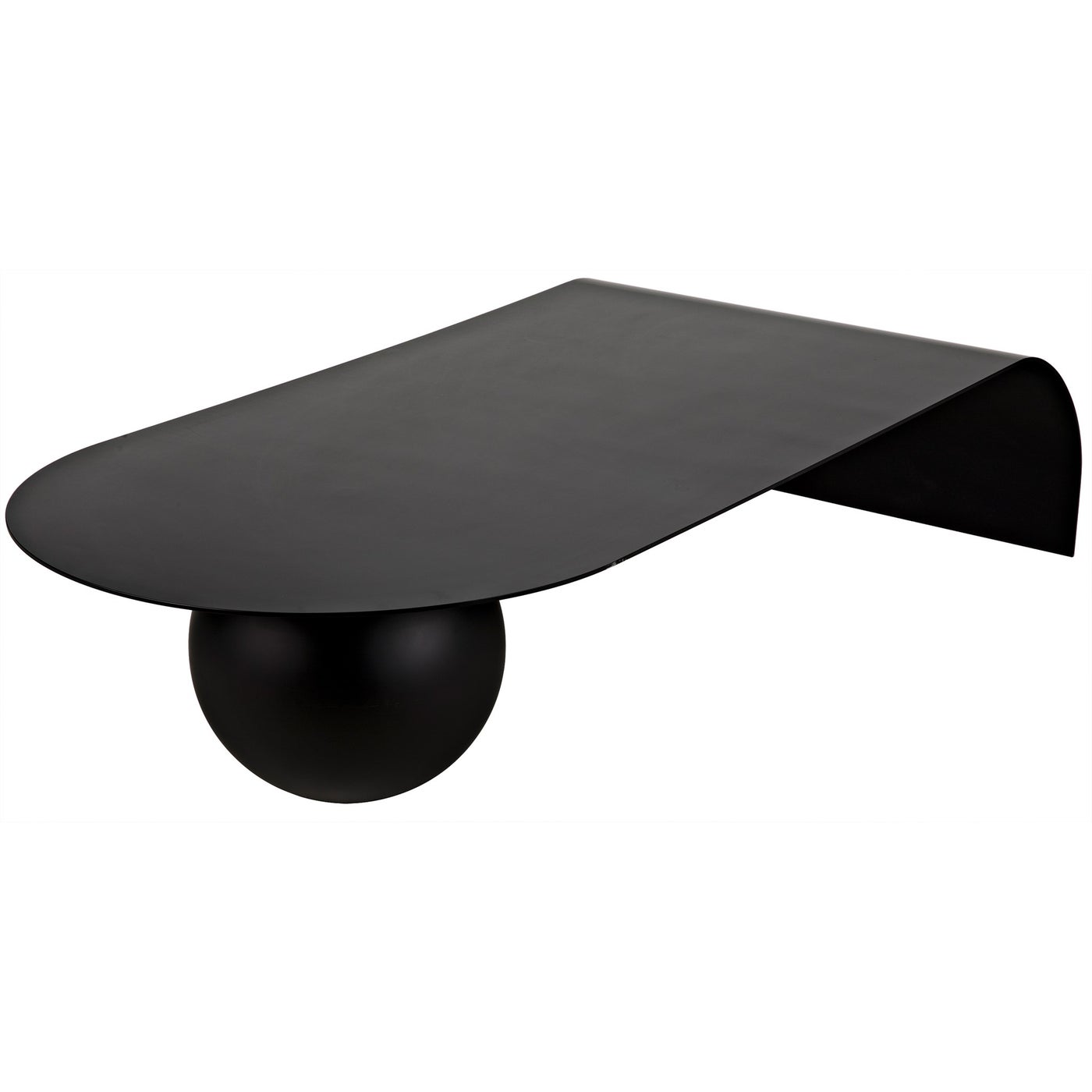 Noir Rosario Coffee Table, Black Steel