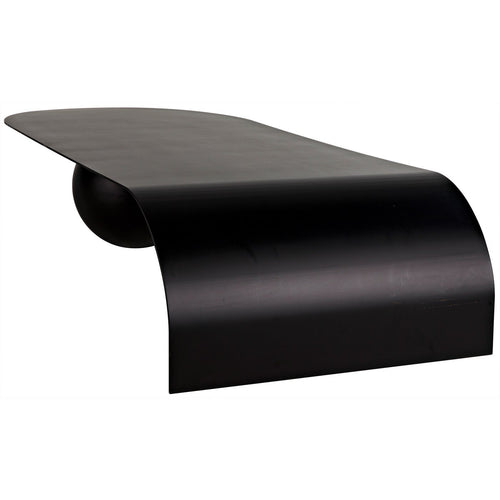 Noir Rosario Coffee Table, Black Steel