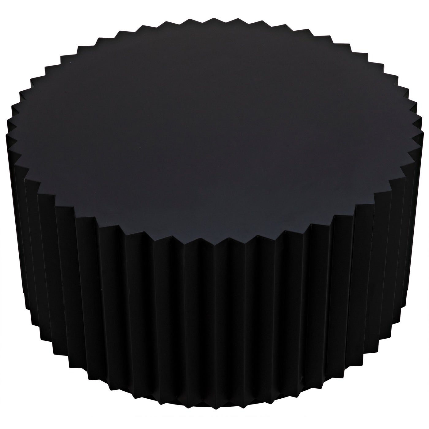 Noir Stern Coffee Table, Black Steel