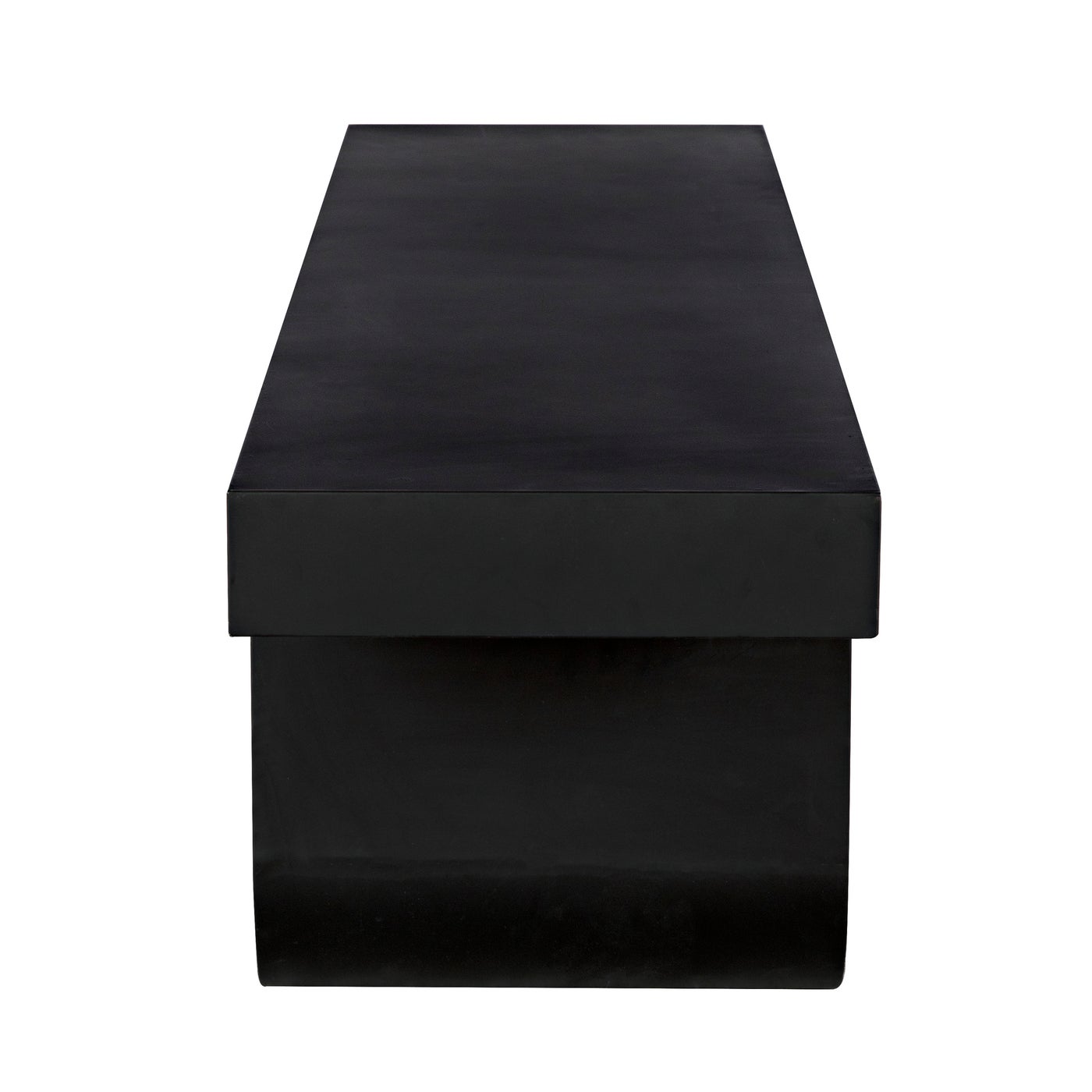 Noir Evora Coffee Table, Black Metal