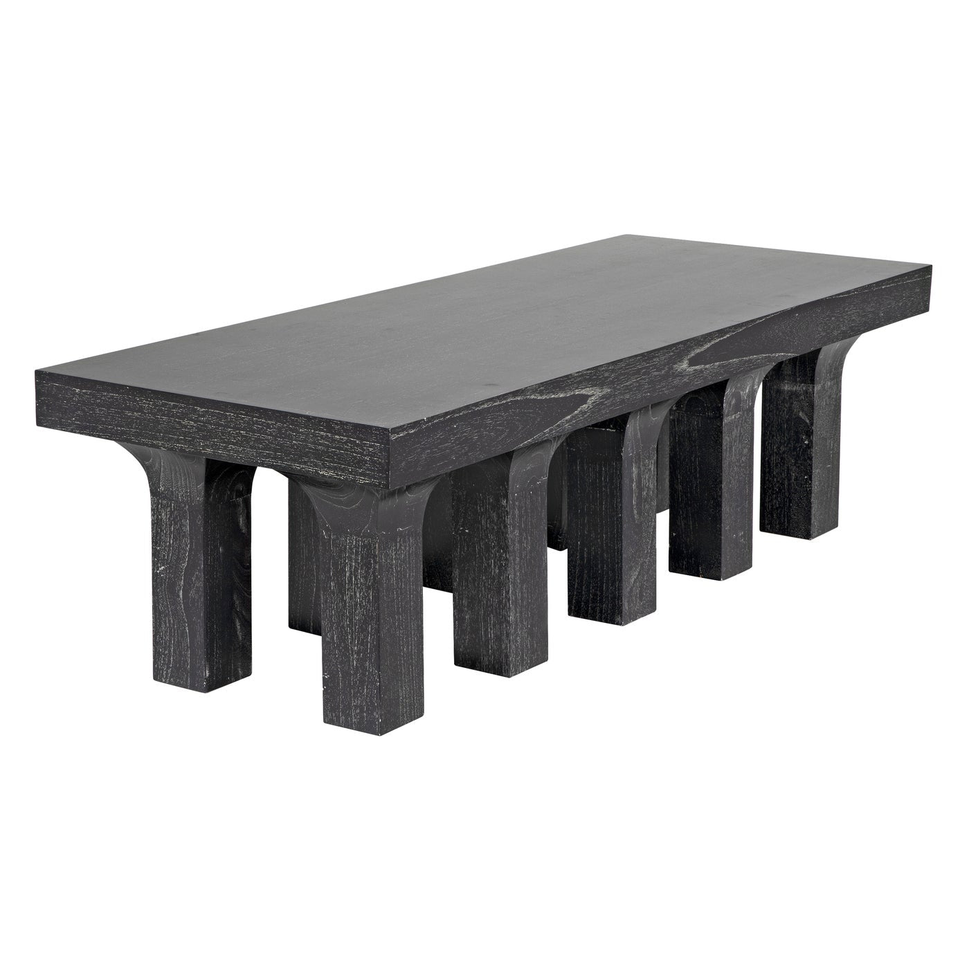 Noir Santos Coffee Table, Cinder Black