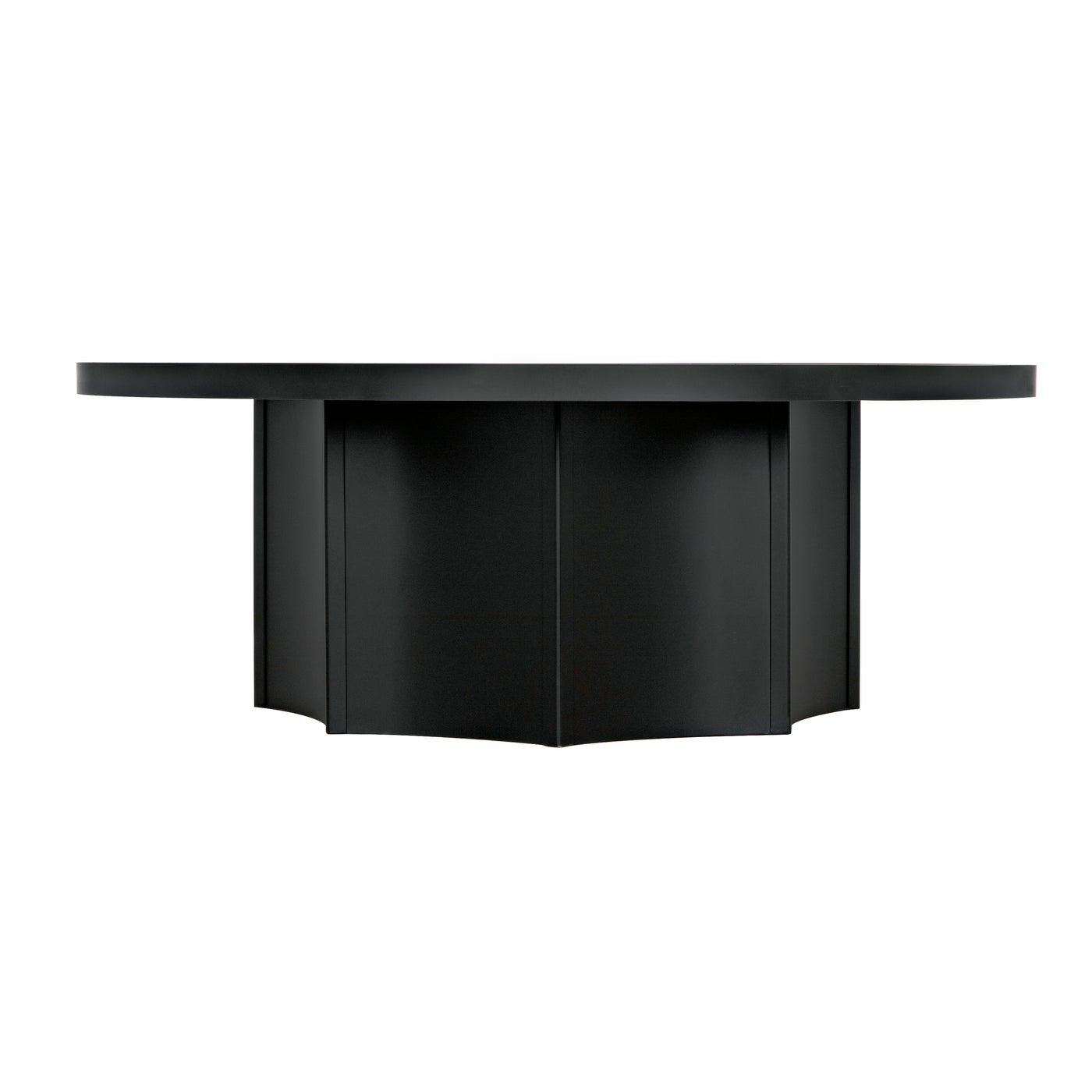 Noir Rome Coffee Table, Black Steel