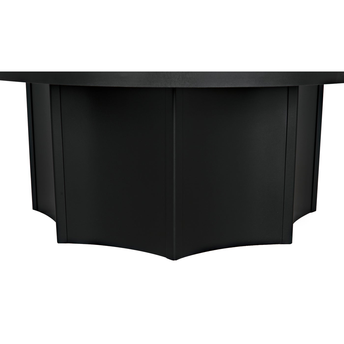 Noir Rome Coffee Table, Black Steel