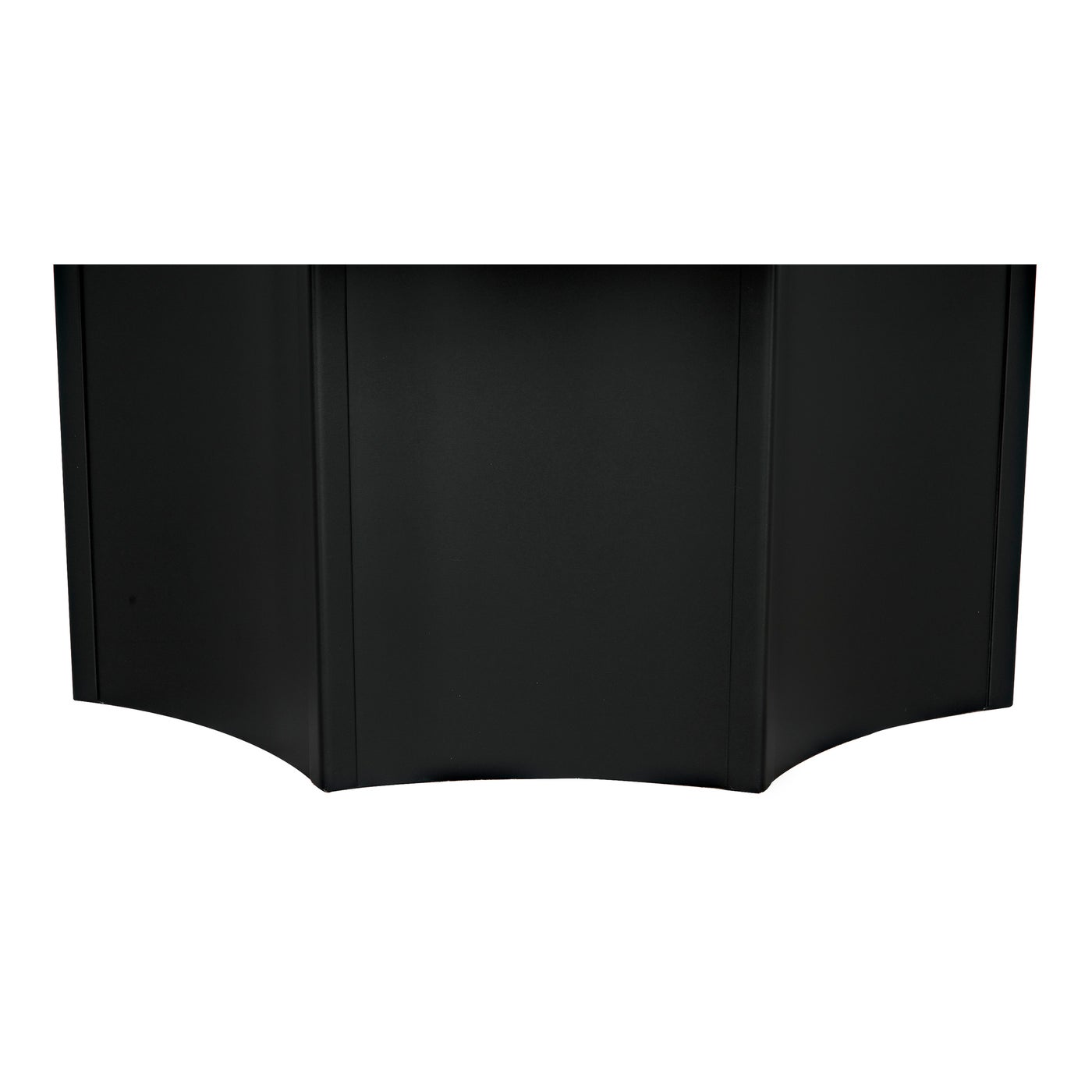 Noir Rome Coffee Table, Black Steel