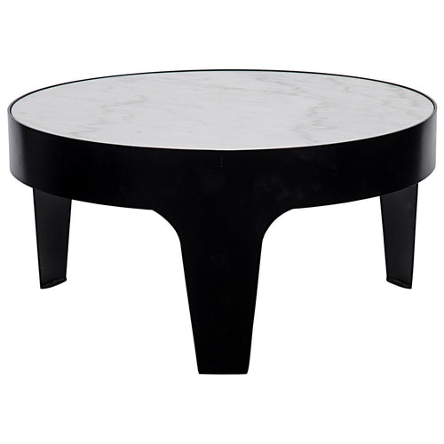 Noir Cylinder Round Coffee Table