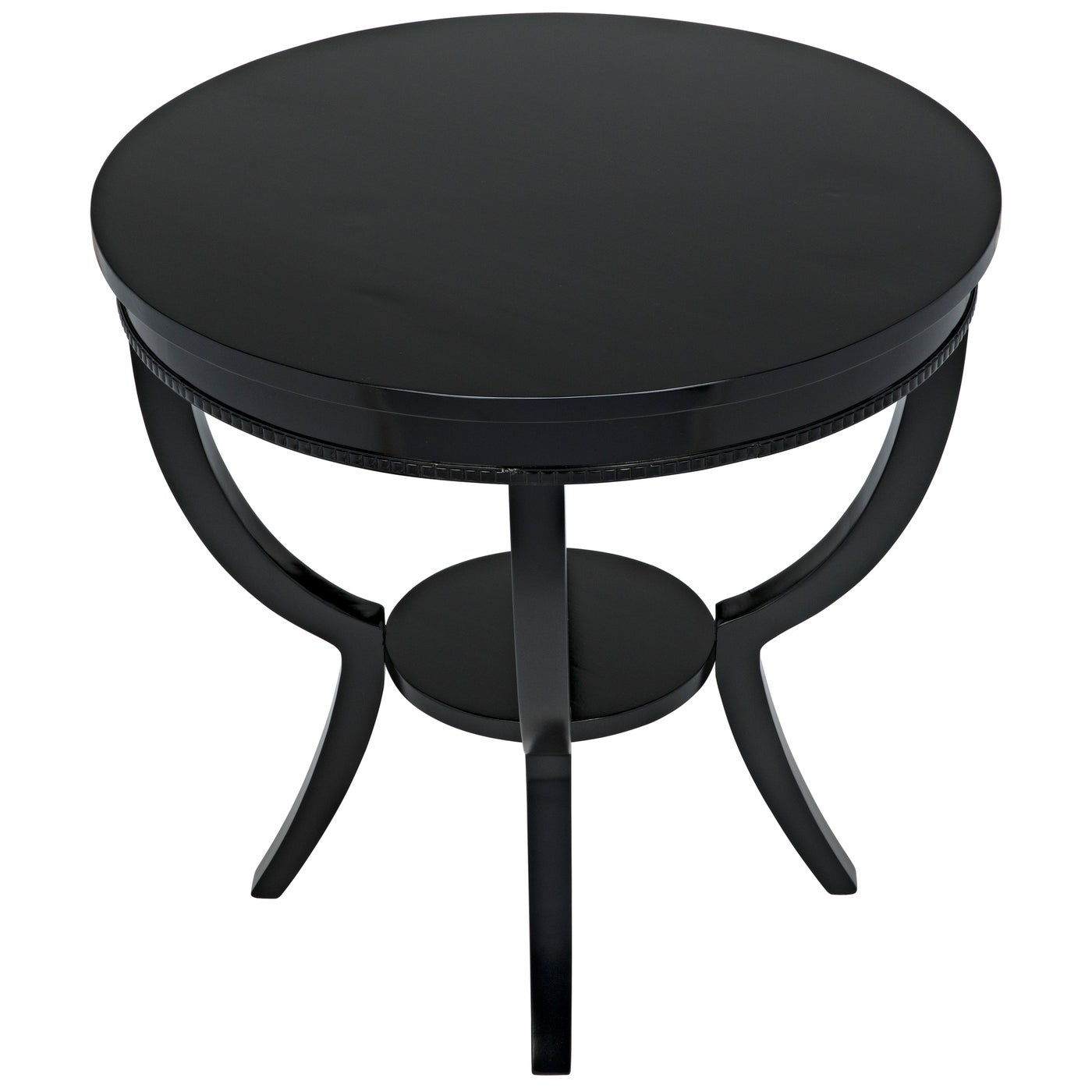 Noir Scheffield Round End Table