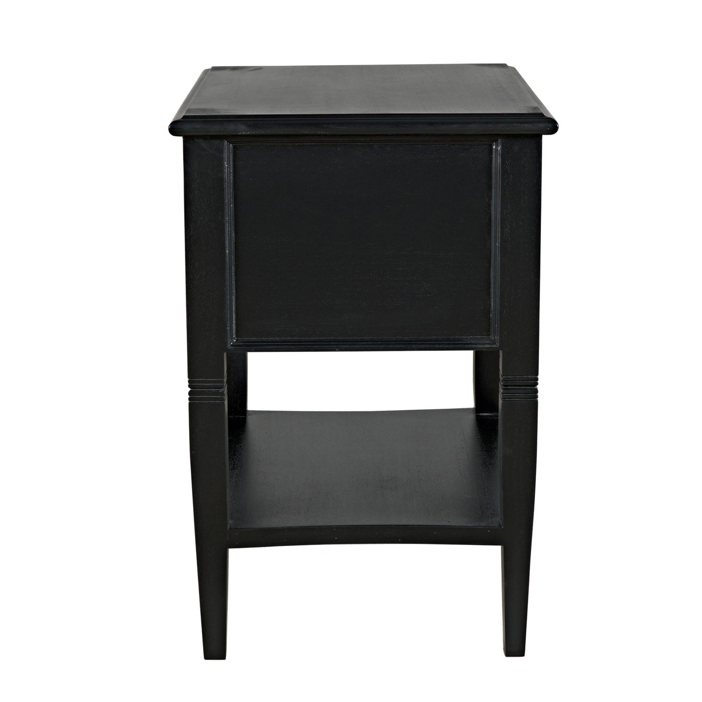 Noir Oxford 2 Drawer Side Table