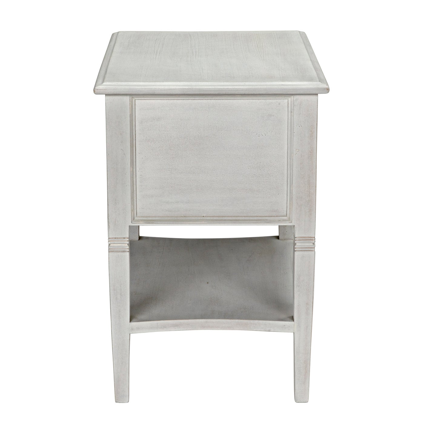 Noir Oxford 2 Drawer Side Table