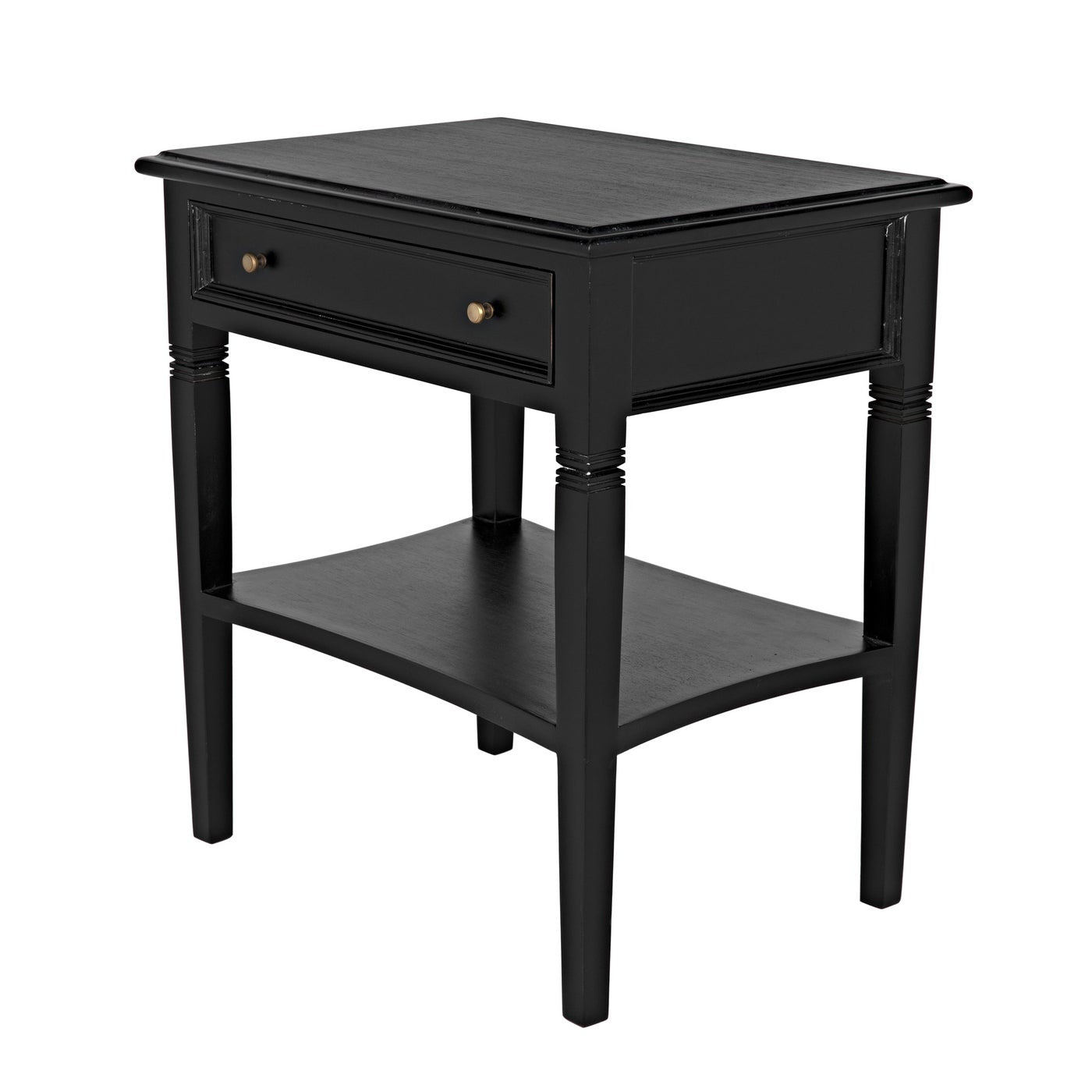 Noir Oxford 1 Drawer Side Table
