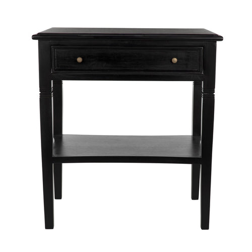 Noir Oxford 1 Drawer Side Table